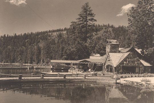 View from the lake of what was called Harbor House