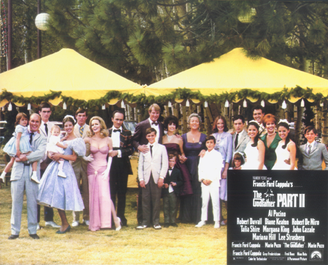 Photo of cast members; Godfather II